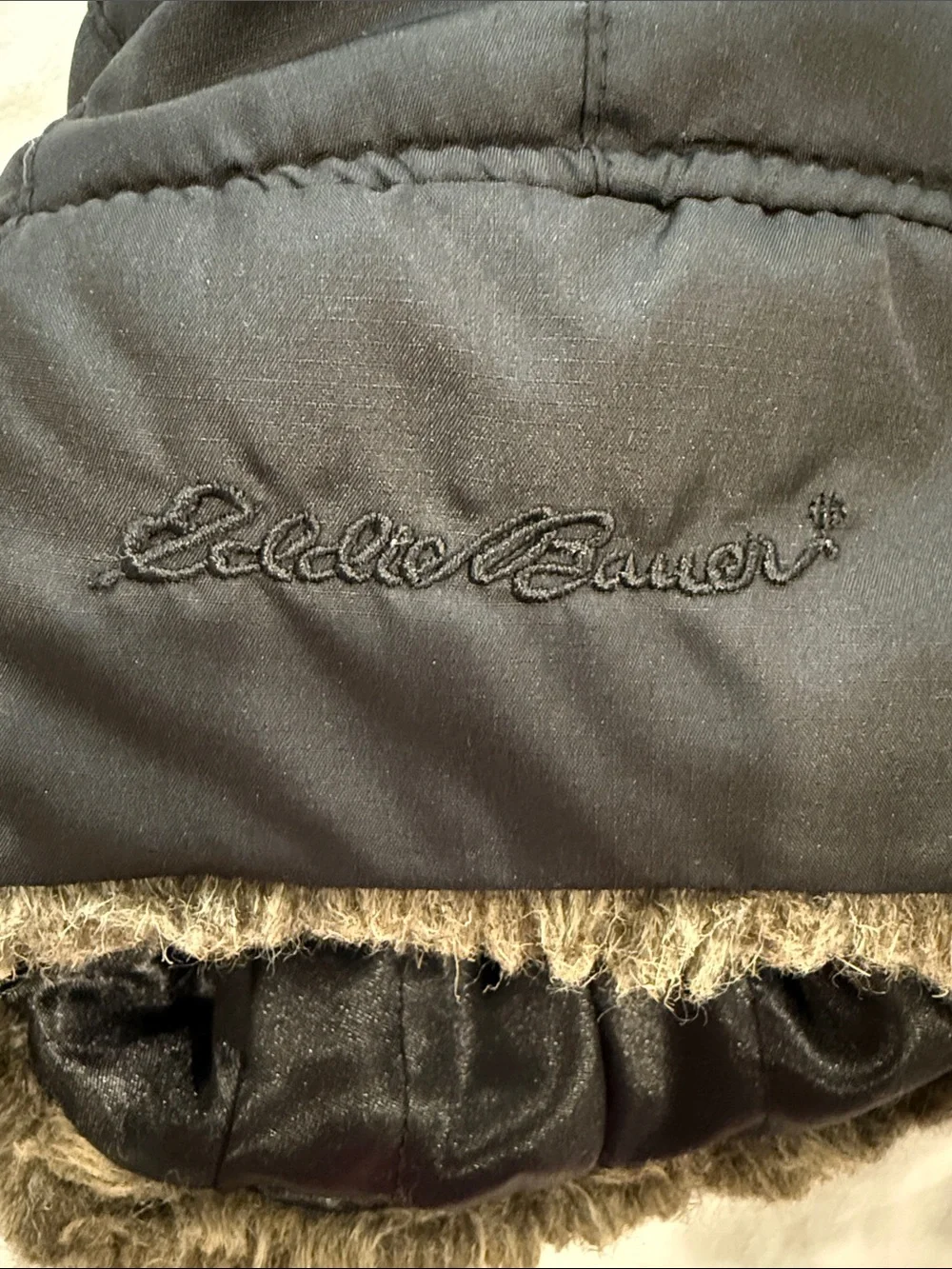 Eddie Bauer Kids Faux-Shearling Trapper Hat Black Size S/M